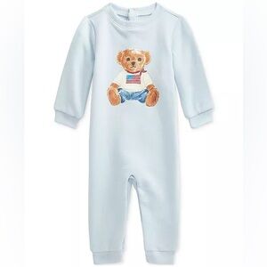 Excellent condition Polo Ralph Lauren Bear Coverall Boys Size: Newborn
